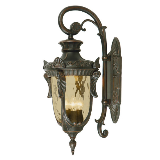 Elstead Philadelphia Außen-Wandleuchte E14 3-fach Down Alte Bronze IP44
