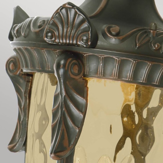 Elstead Philadelphia Außen-Wandleuchte E14 3-fach Down Alte Bronze IP44