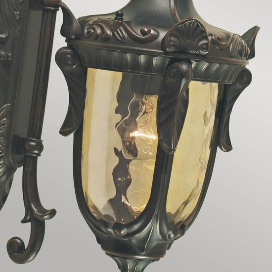 Elstead Philadelphia Außen-Wandleuchte E27 52cm Alte Bronze IP44