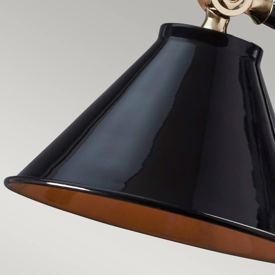 Elstead Provence Element Tischleuchte E27 Schwarz-Messing poliert