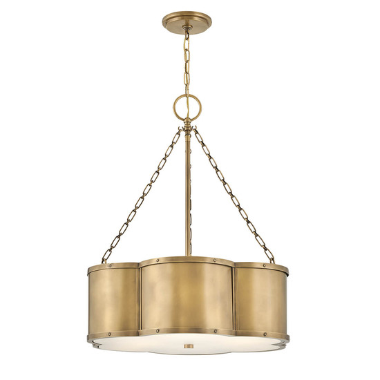 Elstead Chance Pendelleuchte E27 3-fach Heritage Messing
