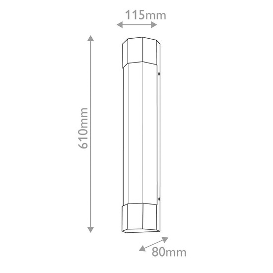 Elstead Facet  LED Wandleuchte Heritage Messing IP44