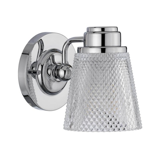 Elstead Hudson LED Wandleuchte G9 Poliertes Chrom Klar IP44