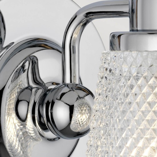 Elstead Hudson LED Wandleuchte G9 Poliertes Chrom Klar IP44