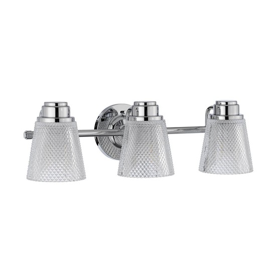 Elstead Hudson LED Wandleuchte G9 3-fach Poliertes Chrom Klar IP44