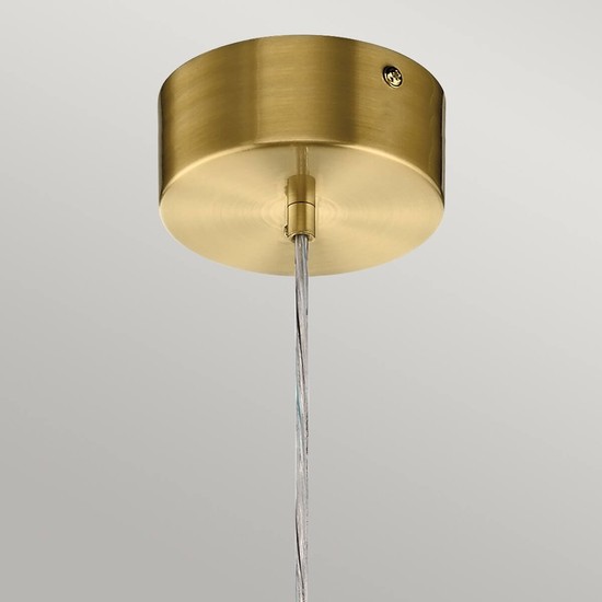 Elstead Moonlit LED Hängeleuchte Champagner-Gold Zirkonia