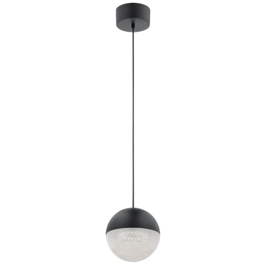 Elstead Moonlit LED Hängeleuchte Mattes Schwarz Zirkonia