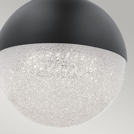 Elstead Moonlit LED Hängeleuchte Mattes Schwarz Zirkonia