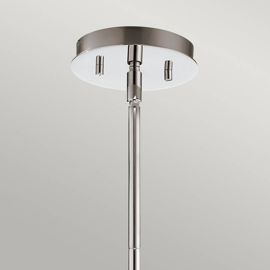 Elstead Pim LED Kronleuchter G9 5-fach Poliertes Chrom Satinierter, ummantelter Opal IP44
