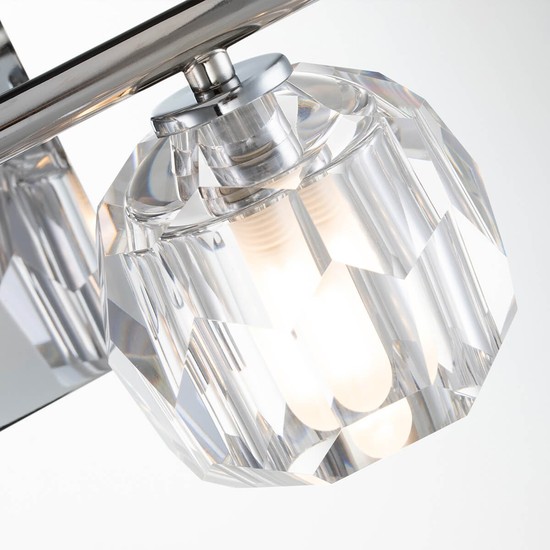 Elstead Regalia LED Wandleuchte G9 2-fach Poliertes Chrom Klar IP44
