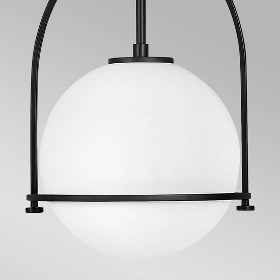 Elstead Somerset Hängeleuchte E27 Schwarz Opal