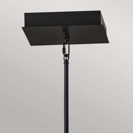 Elstead Styx LED Hängeleuchte 54cm Schwarz und vergoldetes Gold