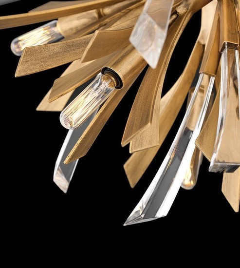Elstead Vida Deckenleuchte E14 9-fach Brüniertes Gold