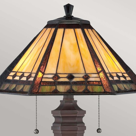 Elstead Arden Tischleuchte E27 2-fach Bronze Patina