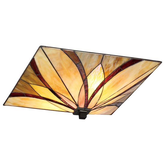 Elstead Asheville Deckenleuchte E27 2-fach 17cm Valiant Bronze