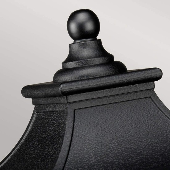 Elstead Bedford Außen-Stehleuchte E27 Mystic Schwarz IP44 Anti-Meerwasser