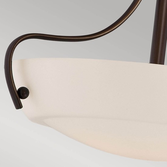 Elstead Chantilly Deckenleuchte E27 3-fach Palladianische Bronze