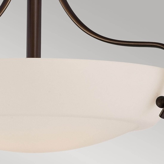 Elstead Chantilly Deckenleuchte E27 3-fach Palladianische Bronze