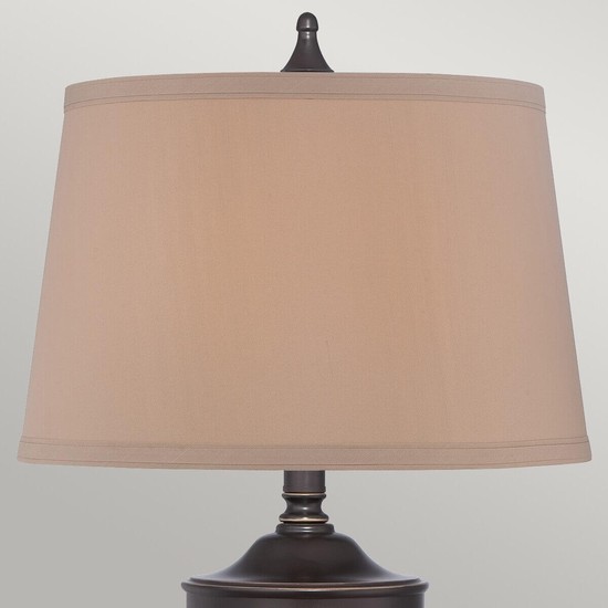 Elstead Dennison Tischleuchte E27 Palladianische Bronze