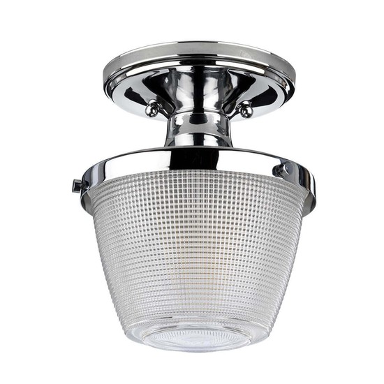 Elstead Dublin Deckenleuchte E27 Poliertes Chrom IP44