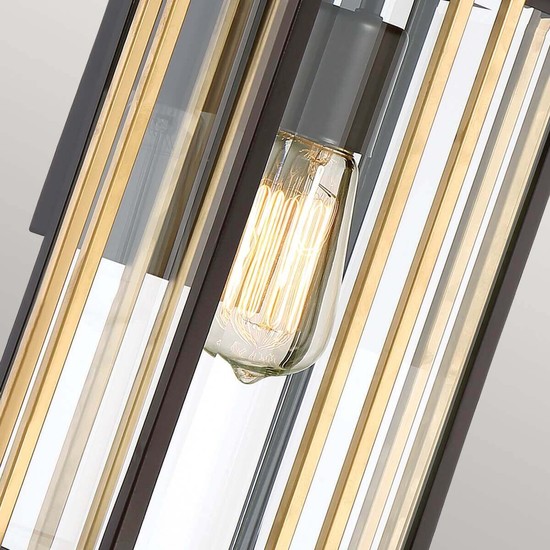 Elstead Goldenrod Außen-Wandleuchte E27 42cm Westliche Bronze IP44