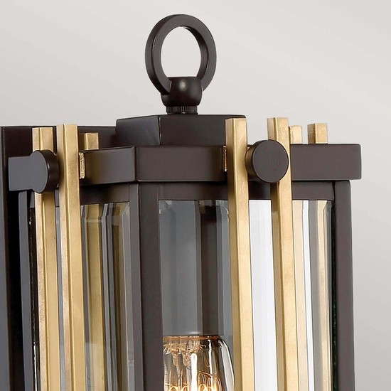 Elstead Goldenrod Außen-Wandleuchte E27 33cm Westliche Bronze IP44