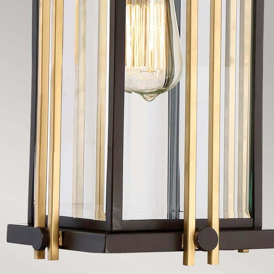 Elstead Goldenrod Außen-Hängeleuchte E27 Westliche Bronze IP44