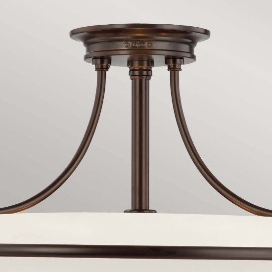 Elstead Griffin Deckenleuchte E27 4-fach Palladianische Bronze