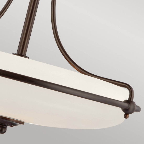 Elstead Griffin Deckenleuchte E27 4-fach Palladianische Bronze