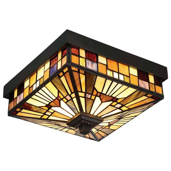 Elstead Inglenook Outdoor Außen-Deckenleuchte E27 2-fach Valiant Bronze IP44