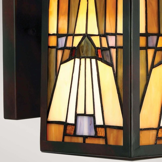 Elstead Inglenook Outdoor Außen-Wandleuchte E27 31cm Valiant Bronze IP44