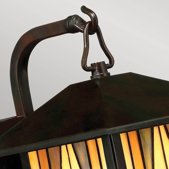 Elstead Inglenook Outdoor Außen-Wandleuchte E27 29cm Valiant Bronze IP44
