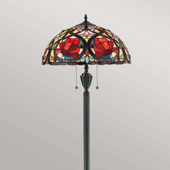 Elstead Larissa Stehleuchte E27 2-fach Vintage-Bronze