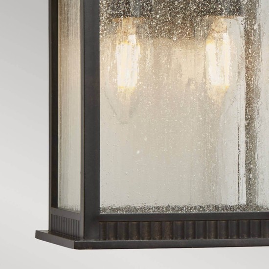 Elstead Livingston Außen-Wandleuchte E14 2-fach Kaiserliche Bronze IP44 Anti-Meerwasser