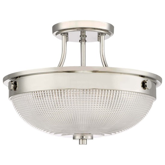 Elstead Mantle Deckenleuchte E27 2-fach Poliertes Nickel