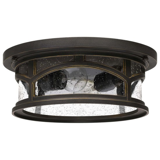 Elstead Marblehead Außen-Deckenleuchte E27 2-fach 13cm Palladianische Bronze IP44 Anti-Meerwasser