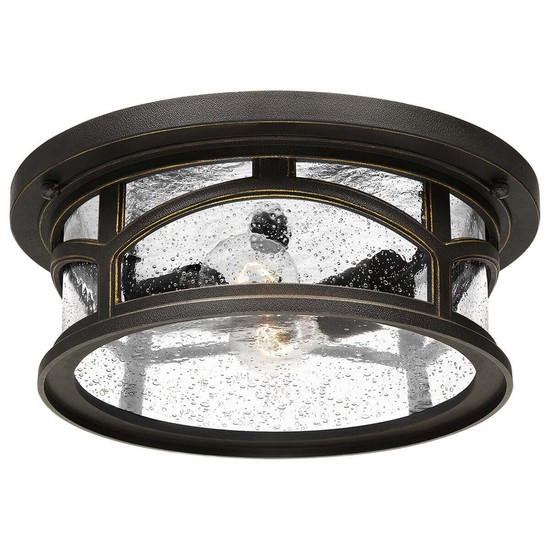 Elstead Marblehead Außen-Deckenleuchte E27 2-fach 13cm Palladianische Bronze IP44 Anti-Meerwasser