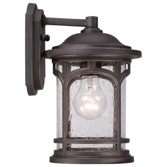 Elstead Marblehead Außen-Wandleuchte E27 28cm Palladianische Bronze IP44 Anti-Meerwasser