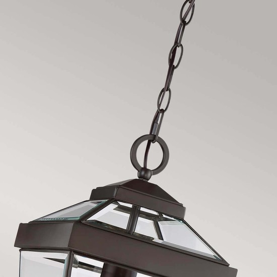 Elstead Ravine Außen-Hängeleuchte E27 41cm Westliche Bronze