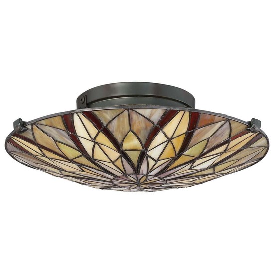 Elstead Victory Deckenleuchte E27 2-fach Valiant Bronze