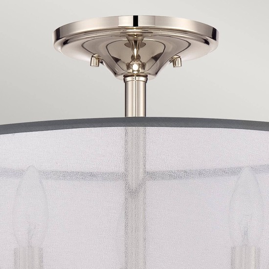 Elstead Whitney Deckenleuchte E14 3-fach Imperial Silber