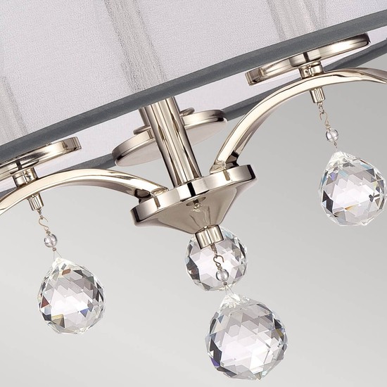 Elstead Whitney Deckenleuchte E14 3-fach Imperial Silber