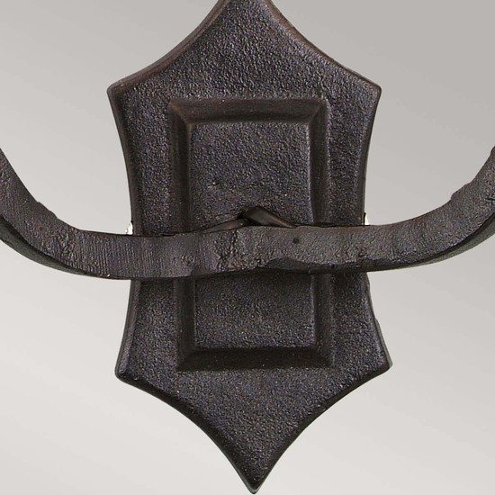 Elstead Rectory Wandleuchte E14 2-fach 16cm Schwarz