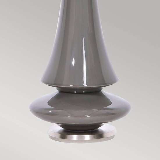Elstead Spin Tischleuchte E27 Grau Dunkelgrau, Made in UK