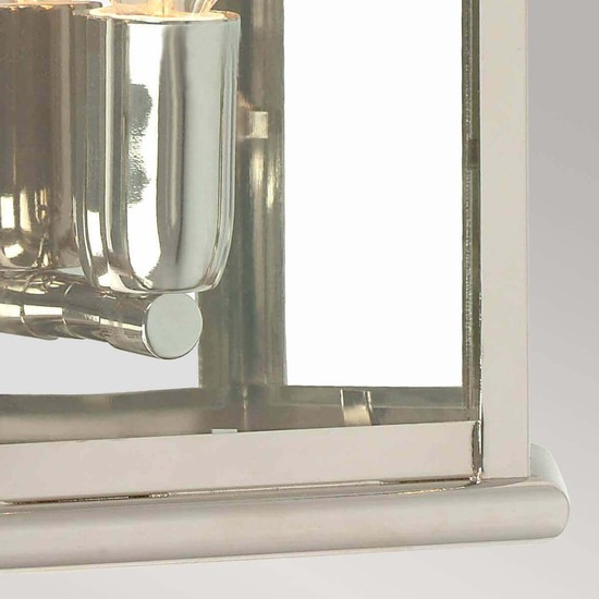 Elstead St Martins Außen-Wandleuchte E27 Poliertes Nickel IP44