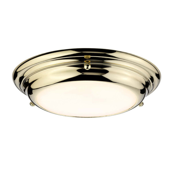 Elstead Welland LED Deckenleuchte 5cm Poliertes Messing
