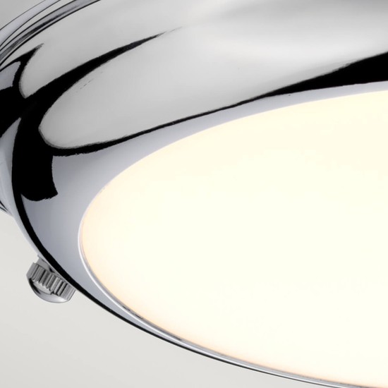 Elstead Welland LED Deckenleuchte 5cm Poliertes Chrom