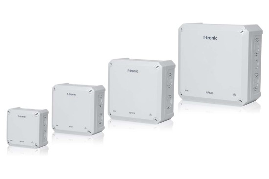 F-Tronic 7340190 NEPTUN Abzweigdose Aufputz IP66 Abzweigkasten 85mm grau