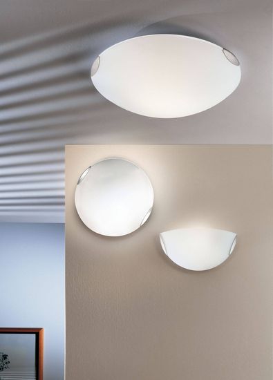 Fabas Luce Deckenleuchte Fox E27 Ø300mm Weiß, made in Italy