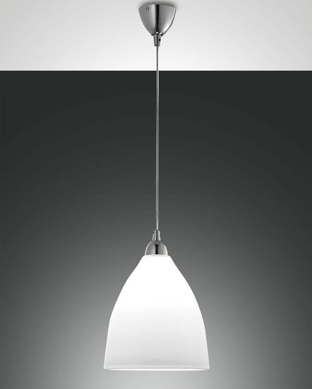 Fabas Luce Pendelleuchte Provenza E27 Ø270mm Weiß, made in Italy